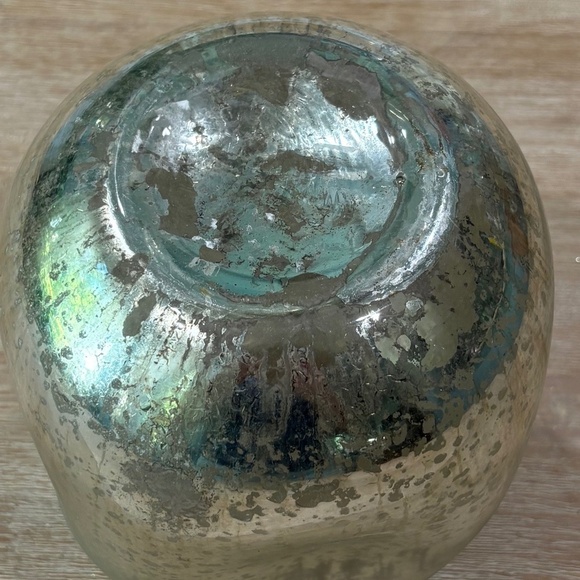 Anthropologie Dimpled Mercury Glass Vase, Small - Picture 4 of 4